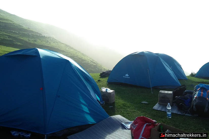 camping at prashar lake