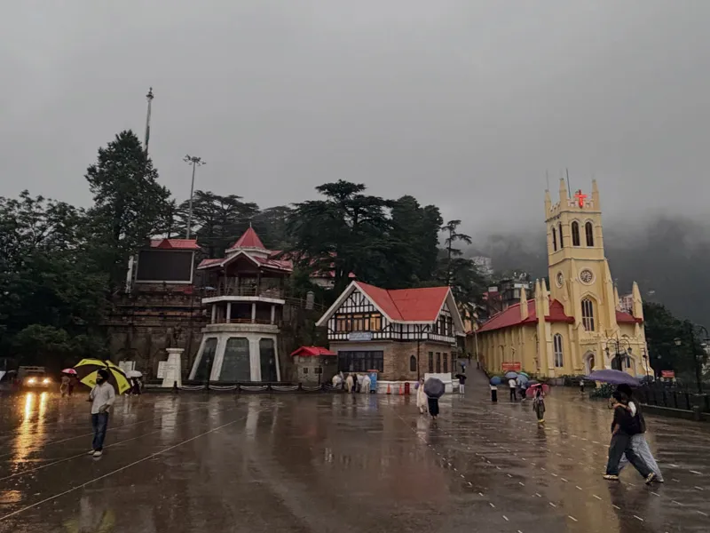 Colonial charm of the historic Ridge and Christ Church in Shimla
